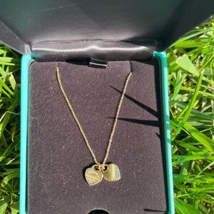 Tiffany & Co. Return to Tiffany Double Heart Tag Pendant 18k Gold